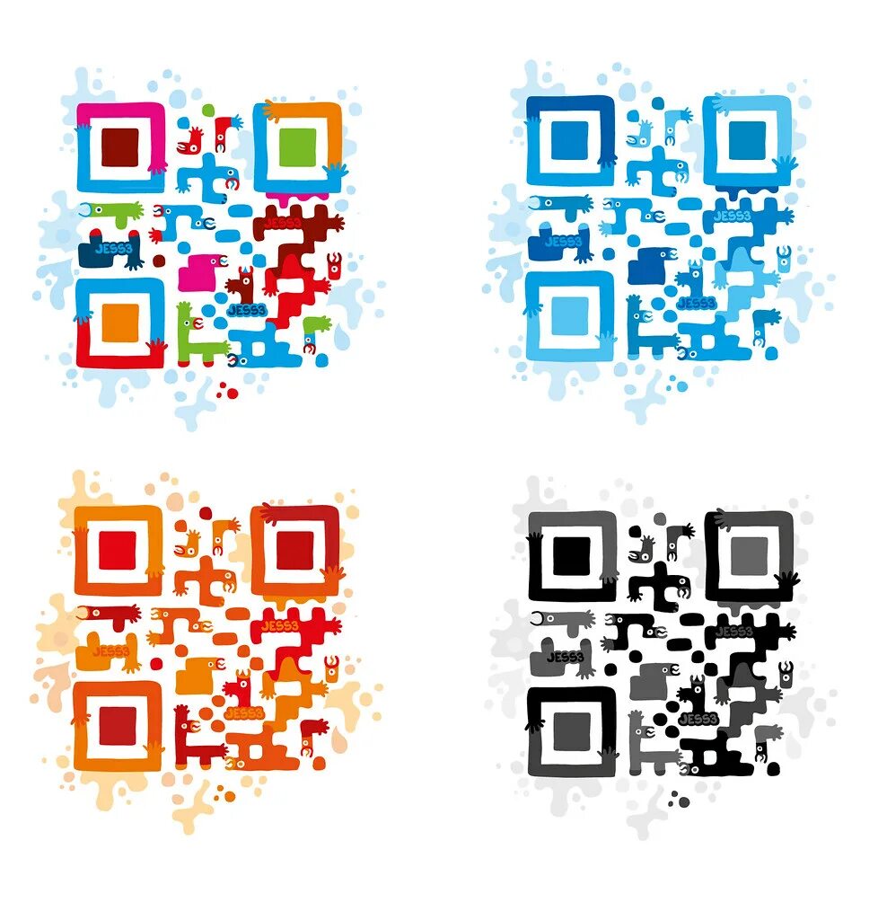 Сканер кьюар кода на русском. QR код. Цветные QR коды. Дизайнерский QR код. Изображение QR кода.