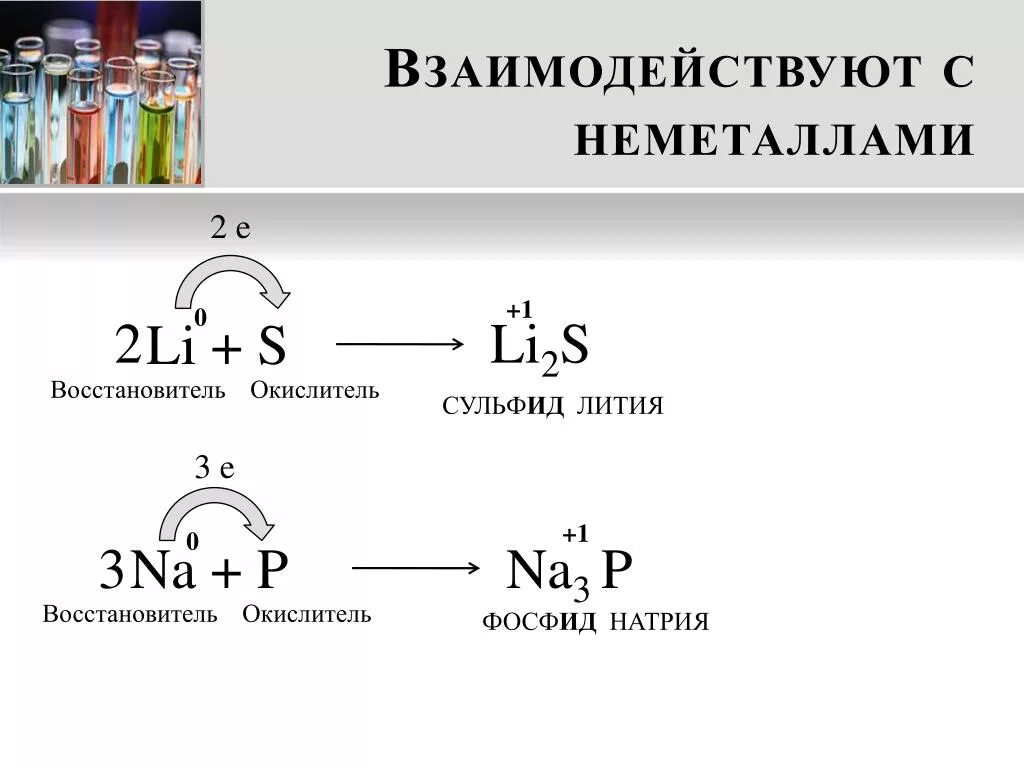 Литий образование связи. Фосфид натрия. Взаимодействие неметаллов с неметаллами. Неметаллы окислители и восстановители. Li2s восстановитель или окислитель.