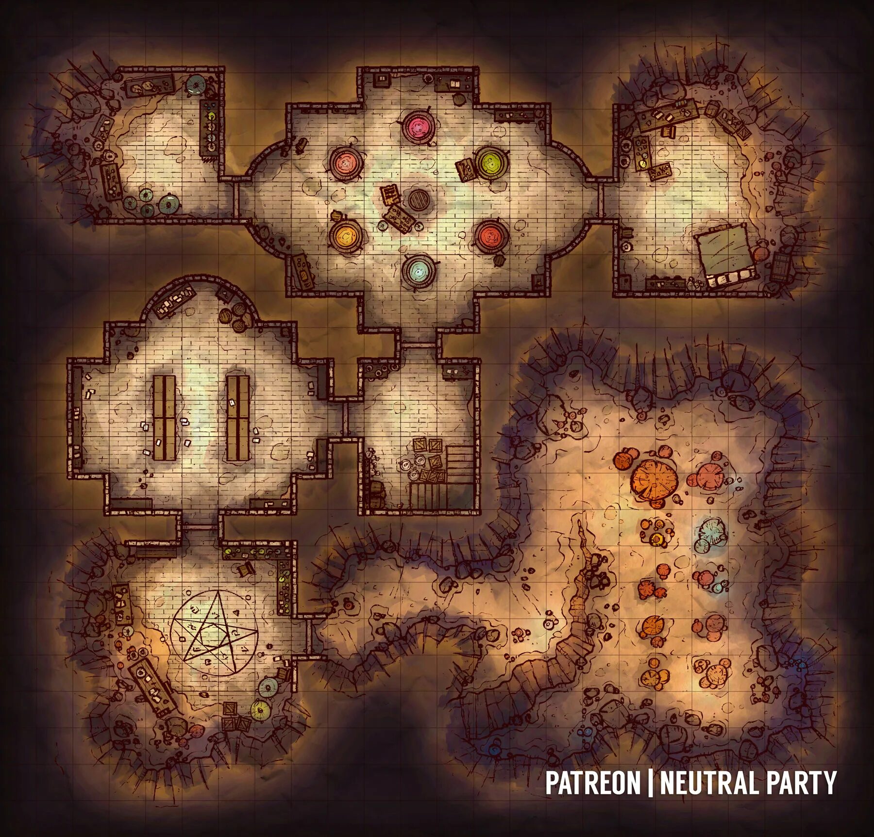 Голем карта. Днд battle map dungeon. карта алхимика днд. лаборатория dnd карта. днд карты neutral party.