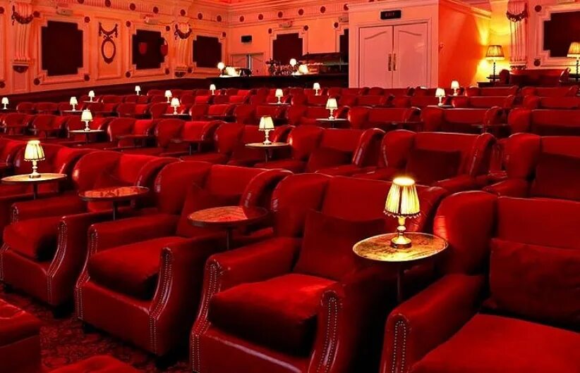 Кинотеатр. Кинотеатр в Лондоне. Зе Синема. Electric Cinema в Ноттинг-Хилле, Лондон, Англия.