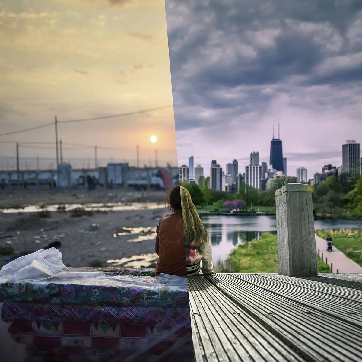 Картинка реальность. Турецкий фотограф Угур галленкуш. Контрасты жизни. Реальный мир. Реальность жизни.