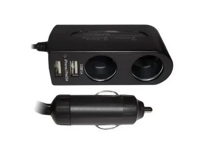 Разветвитель прикуривателя 2 гнезда 2 usb
