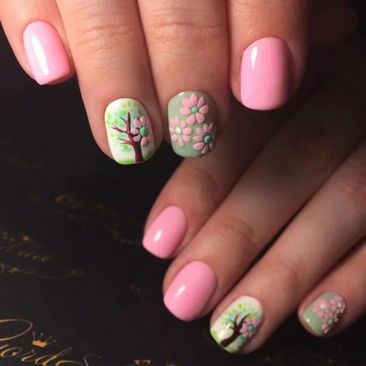 Маникюр № 1 Мариша Шамарина - фото рисунков на ногтях 2015 Manicure, Nail manicu