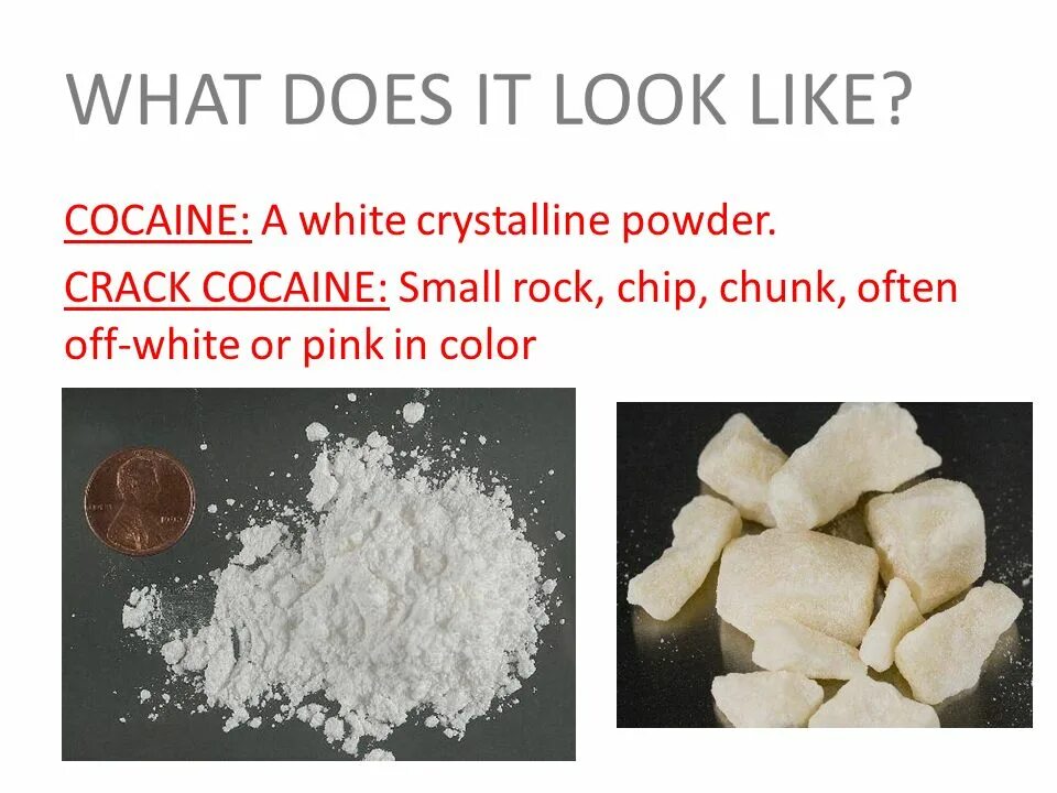 What does it look like. Crack cocaine color. like a cocaine.