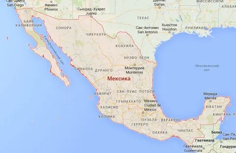 Местонахождение мексики
