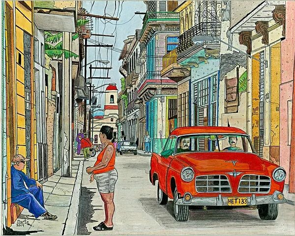 Cuba Life Shower Curtain by Eric North - Fine Art America