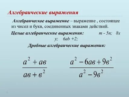Объяснение темы выражения