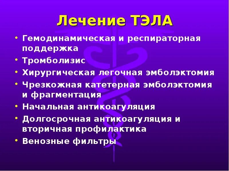 Помощь тромбоэмболии легочной артерии. Терапия Тэла. Тромбоэмболия легочной артерии лечение. Препараты при тромбоэмболии легочной артерии.