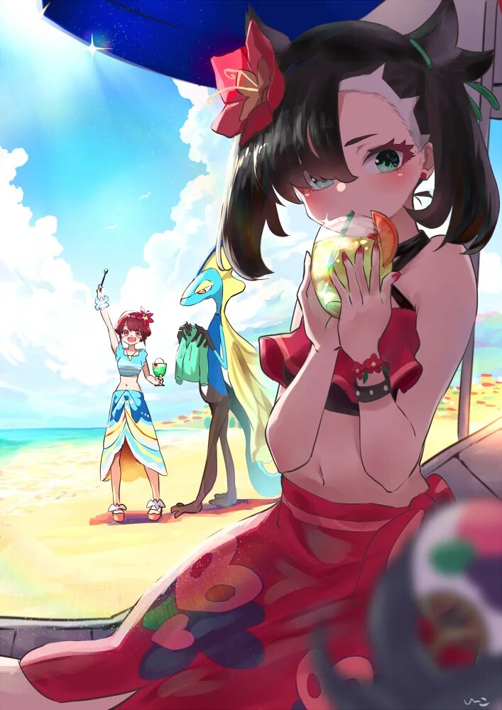 Gloria x. Pokemon marnie and gloria. marnie покемоны юри.