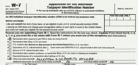 Taxpayer number что это