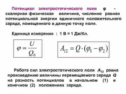 Измерение величины потенциала