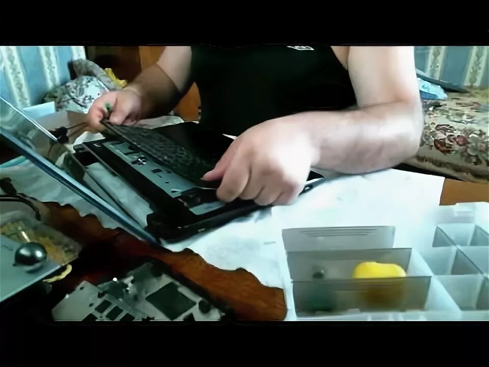 Как разобрать ноутбук асус х53в Как разобрать и собрать ноутбук ASUS K53BY (SX147D) часть 1 YouTube