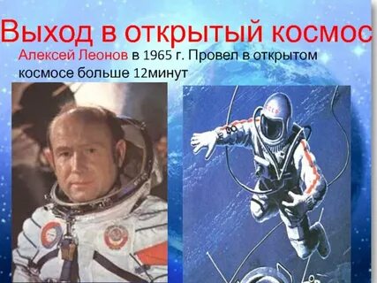 Кто вышел в открытый космос