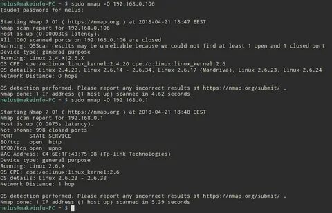 Nmap scan