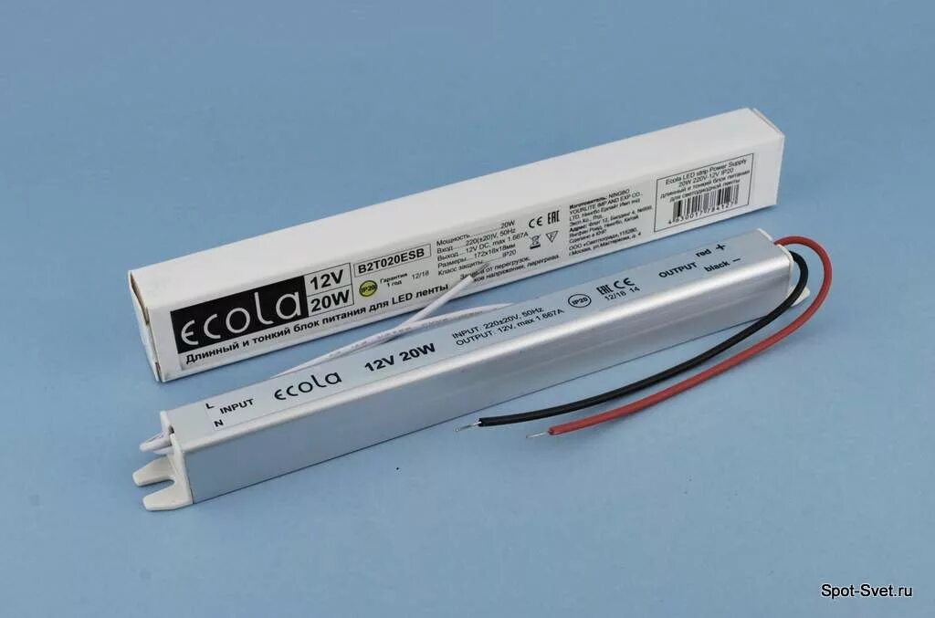 Питание светодиодной ленты 24 вольт. Блок питания Ecola 20w 220v-12v ip20. Блок питания Экола 12 вольт. Блок питания узкий для ленты 24в 200вт. Блок питания Ecola 36вт.