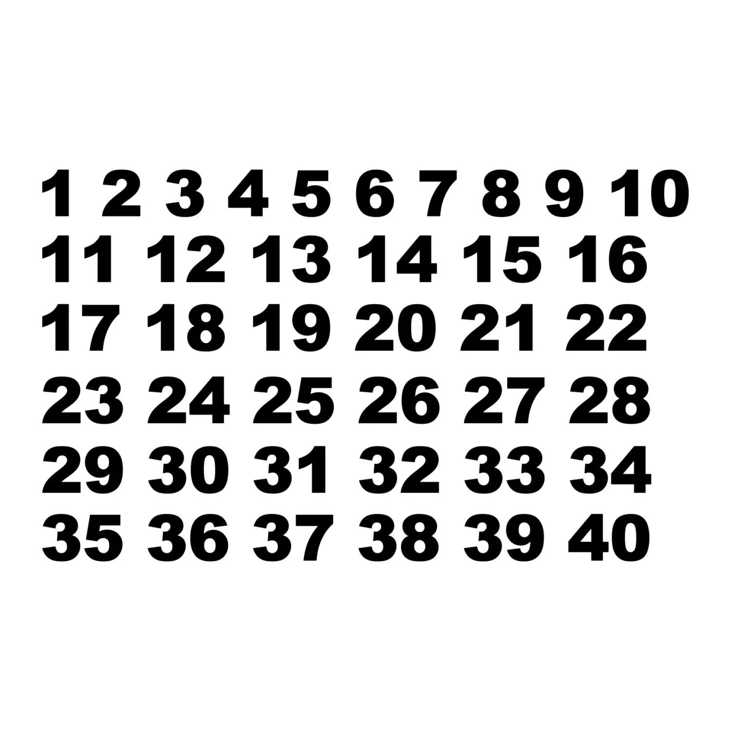 Цифры по порядку от 1 до 100. Цифры от 1 до 40. цифры от 1 до 30. цифры от 1 до 31 трафарет. цифры от 1 до 20 трафарет.