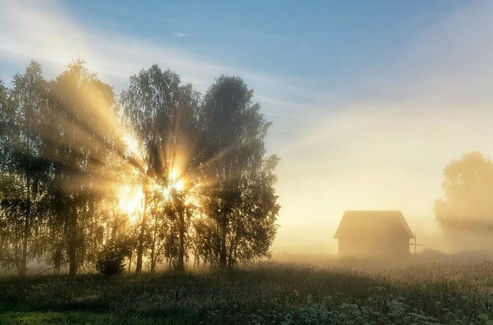 Земля с дома утро. Рассвет в деревне. Утреннее солнце в деревне. Солнечное утро в деревне. Летний рассвет в деревне.