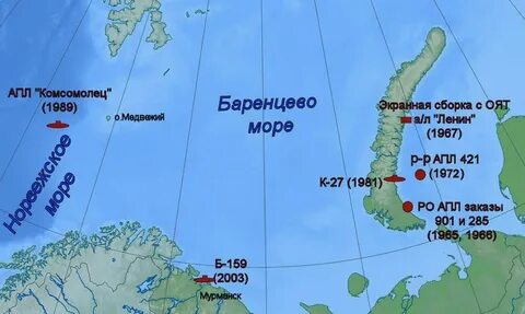 Берег баренцева моря карта