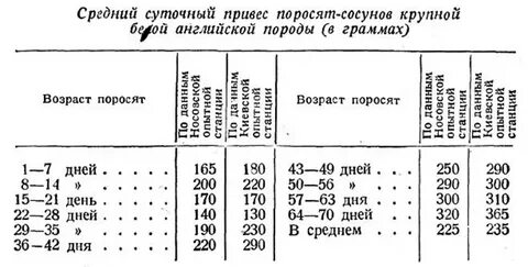 Живая масса поросят при рождении