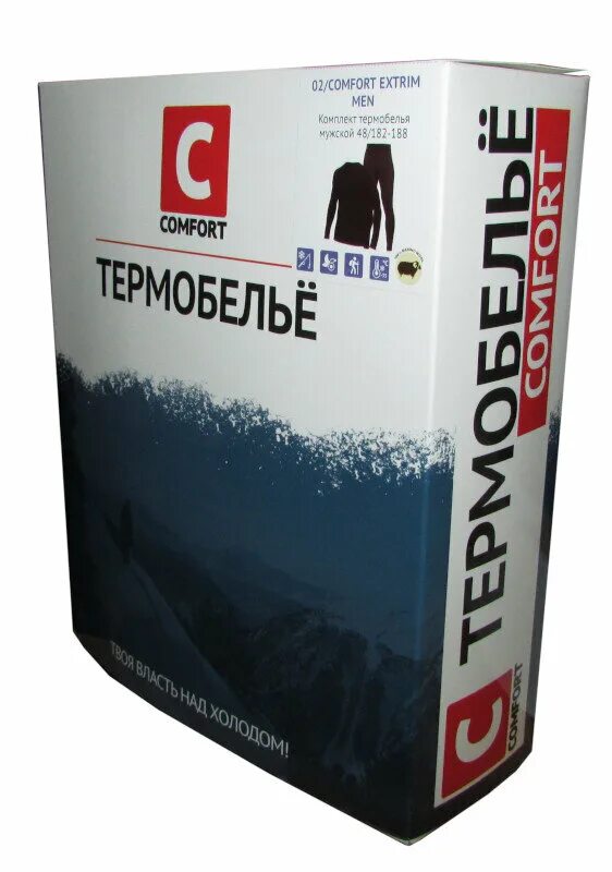 Термобелье comfort. Термобелье Comfort Extrim (3слоя) (52, 182-188). Термобелье Comfort Extrim 3 слоя. Термобелье коробка. Термобелье мужское комфорт.