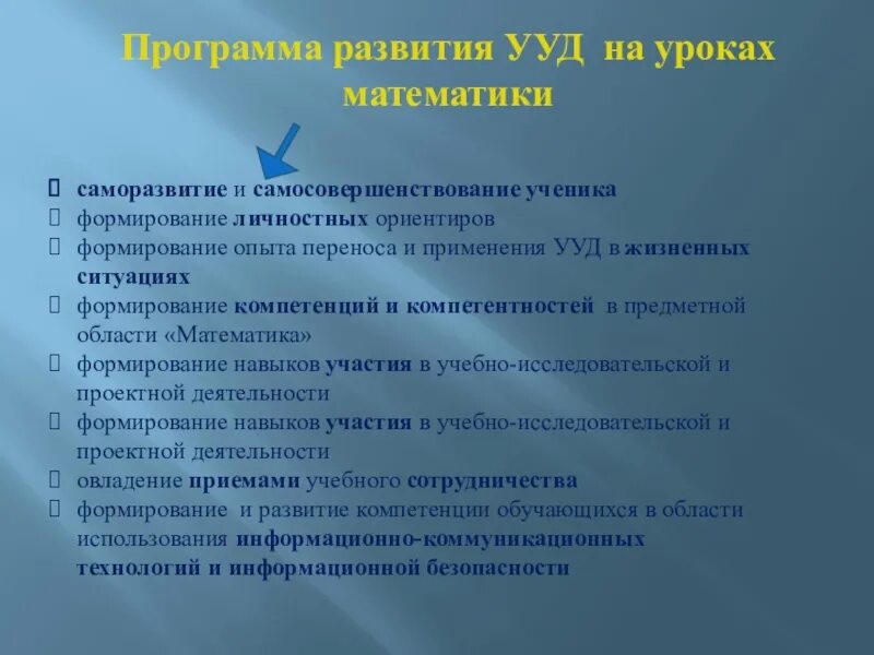 Математика саморазвитие