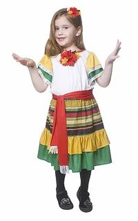 little girl traditional mexican dress.