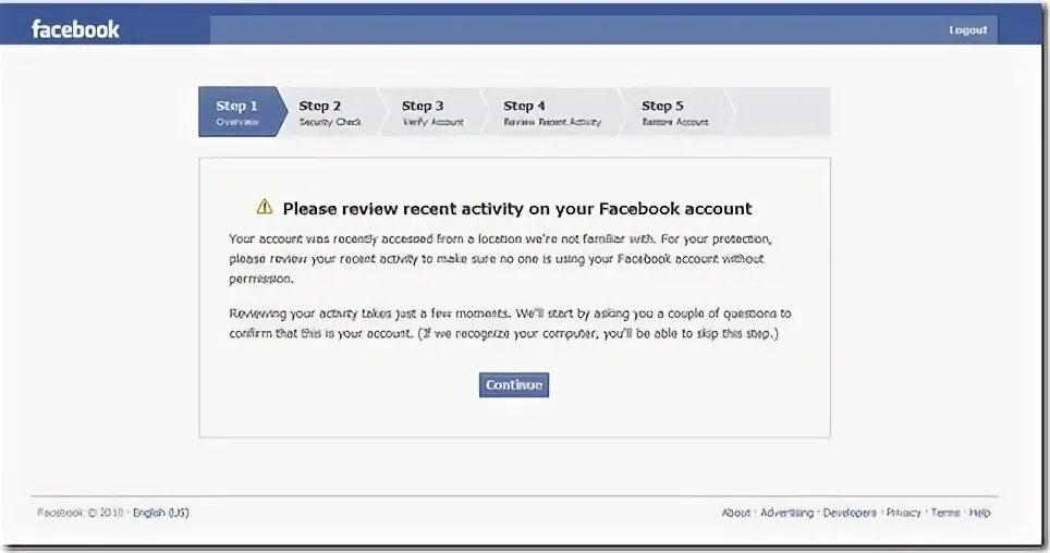 Restore account