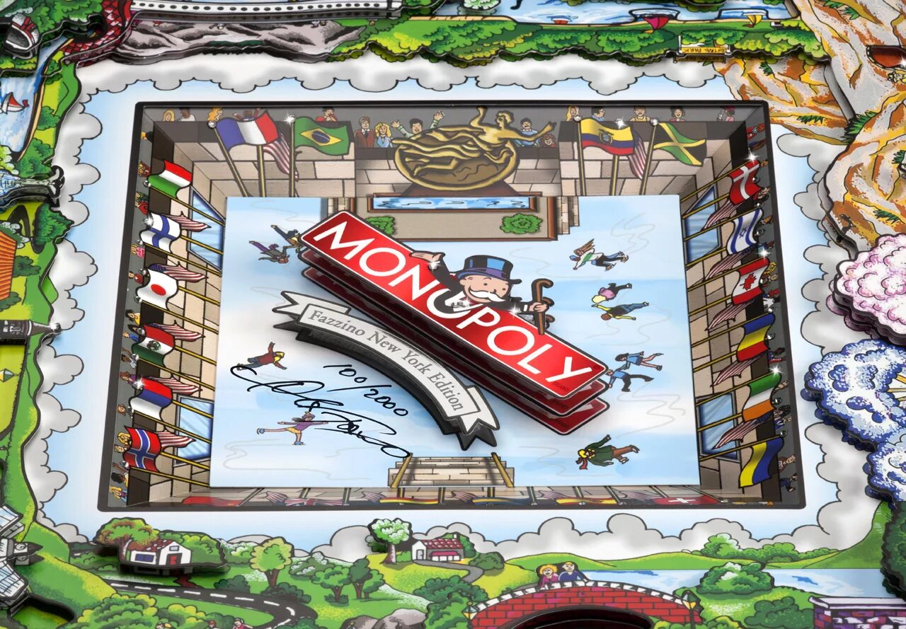 Монополия Fazzino New. Monopoly игра 3д. Монополия 3d 2002. Игра Монополия Нью Йорк.