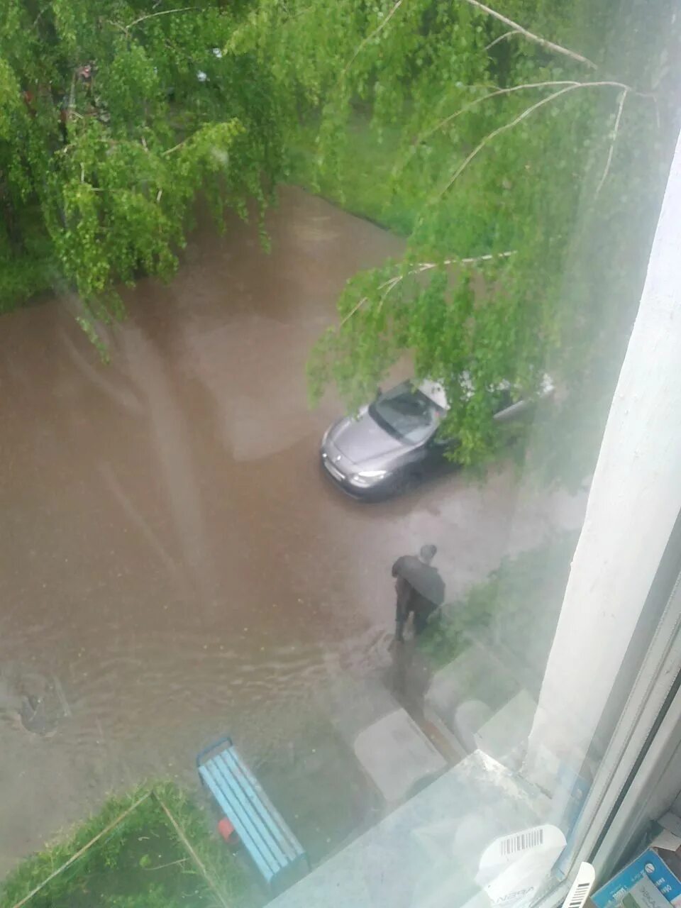 Потоп. Потоп в Челнах. Дождь из окна. Ураган в городе. Горячая вода челны