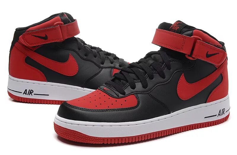 Jordan 1 мужские. Nike Air Force 1 Mid Red Black.