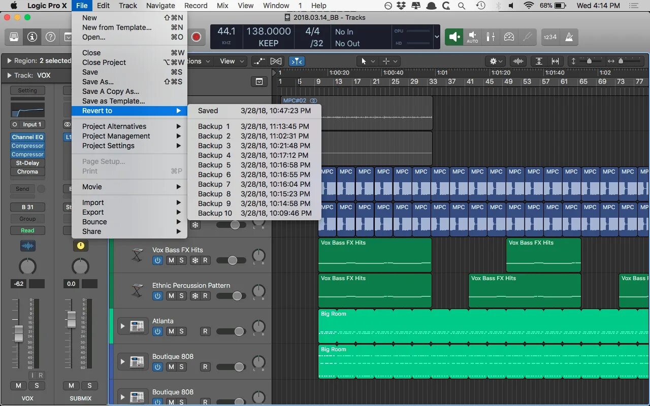 Spb logic. Logic Pro 10 r Vox. Новый Logic Pro. Экспорт в Logic Pro x. Проект в Logic Pro.