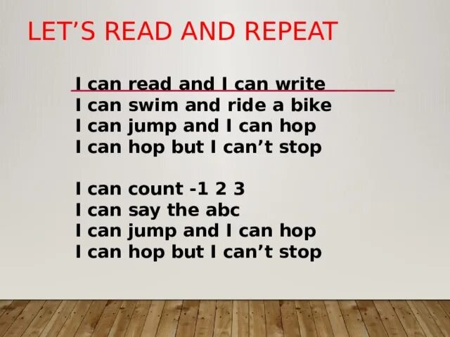 Can we song. I can read and i can write стих. Стихотворение i can. Стихотворение с can. I can стихи на английском.