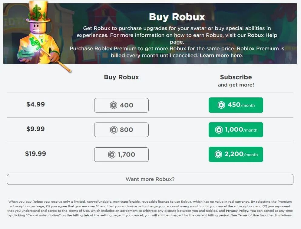 Purchase upgrades