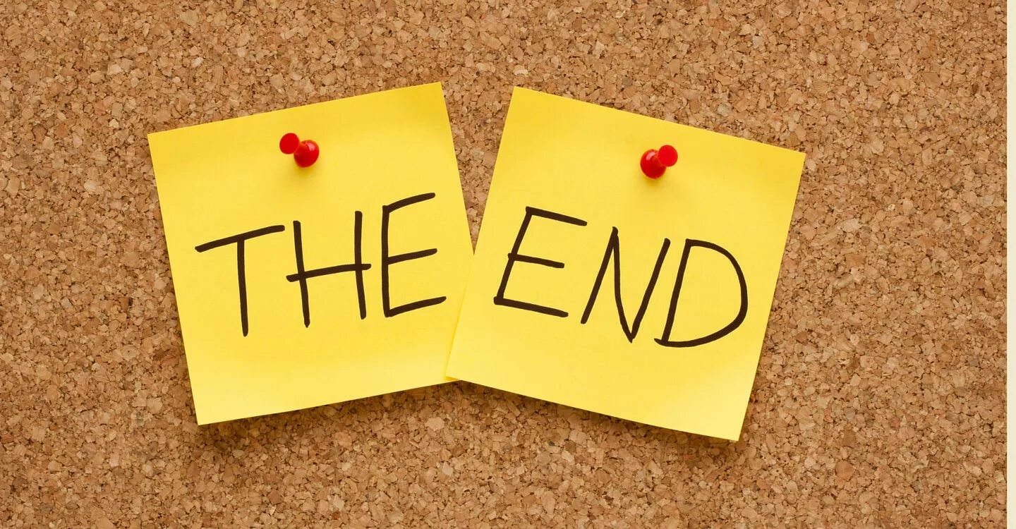 Complex the end. The end картинка. ind. ent. enbd.