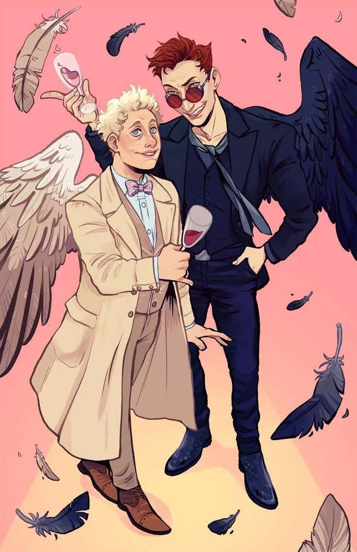 Благие знамения Азирафель и Кроули. Good Omens Кроули и Азирафель. Кроули демон благие знамения. Азирафельдемон и Кроули ангел. Благие знамения азирафель