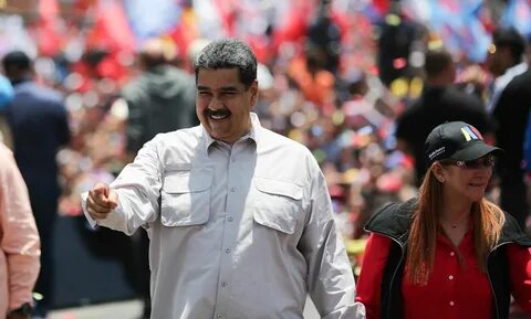 Maduro y su mujer en campaña. 