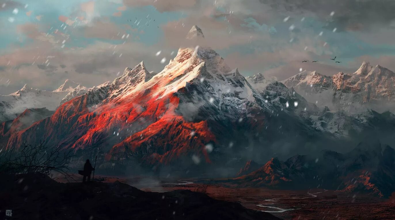 Арт гор. Горы арт. горы фэнтези. горы арты. горы фэнтези арт.