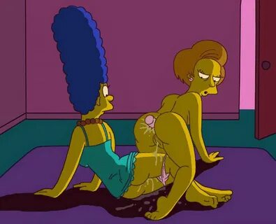 The simpsons lesbian hentai - Marge Simpson and Edna Krabappel XXX Hentai F...