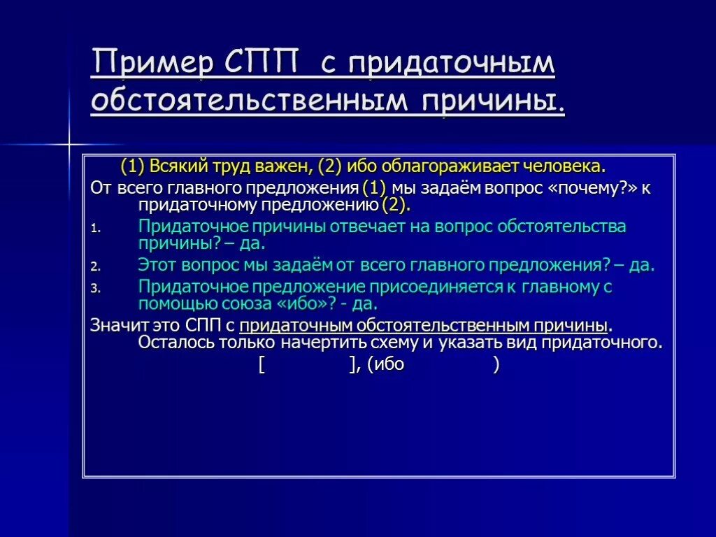 Предложения с ибо. СПП С придаточными обстоятельственными причины. Обстоятельственные придаточные предложения примеры. Предложения с обстоятельственными придаточными причины. Предложение с обстоятельственным придаточным уступки.