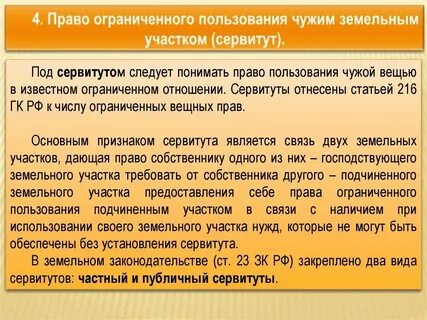 Запрет сервитута