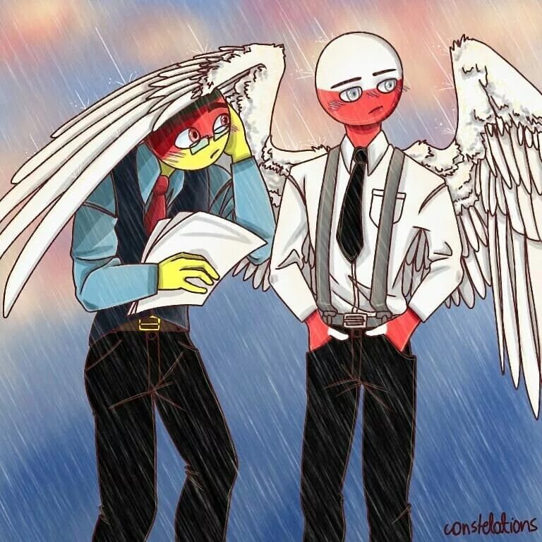 Countryhumans poland. Countryhumans Германия и Польша. Кантри хуманс Польша. Кантри хьюманс Германия. Countryhumans Германия и Польша шип 18.