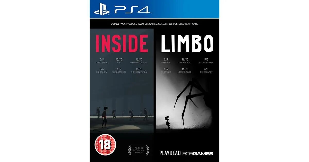 Inside/Limbo ps4. Inside игра Playdead. Inside / Limbo Double Pack. Playdead Лимбо игра.