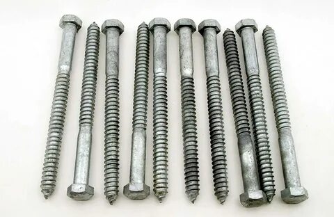 Cash special price 10 Galvanized Hex Head 3 4 Lag Wood Screws Max 47% OFF B...