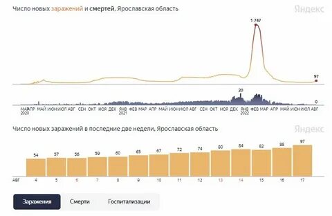 Заболеваемость в ярославле