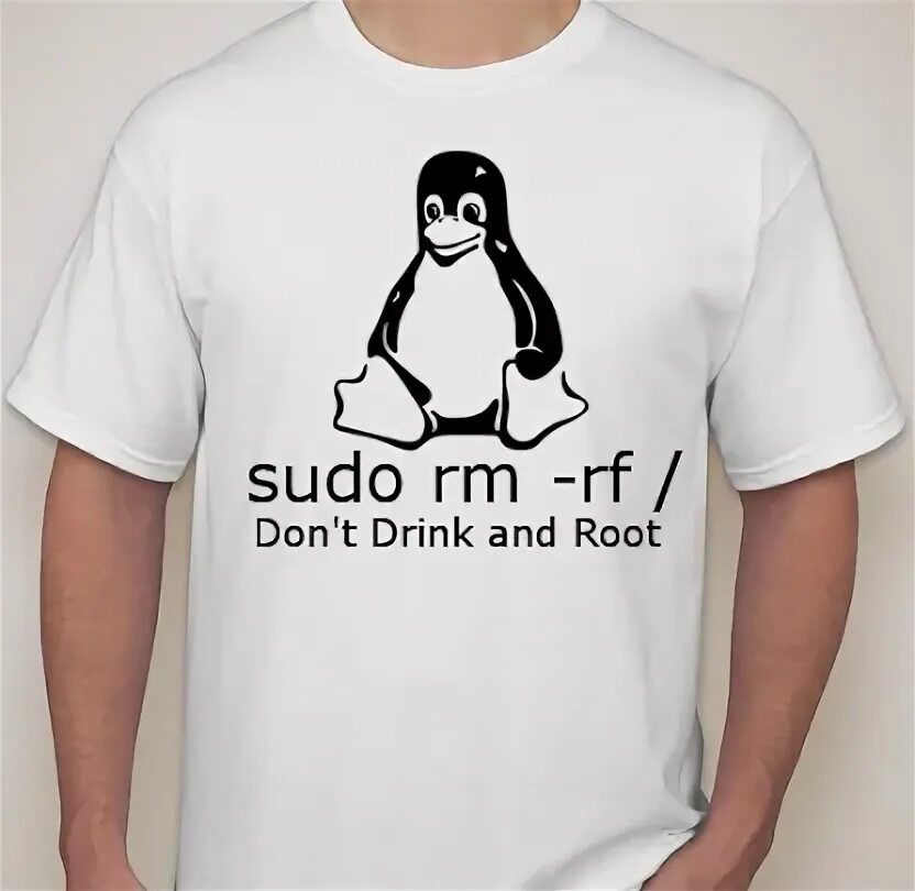 Man sudo. Футболка sudo.