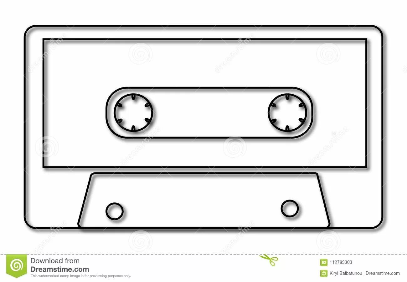 Черная белая кассета. Черно белая кассета. Трафарет аудиокассеты. Аудиокассета эскиз. Кассета вектор.