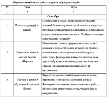 Перспективное планирование цель
