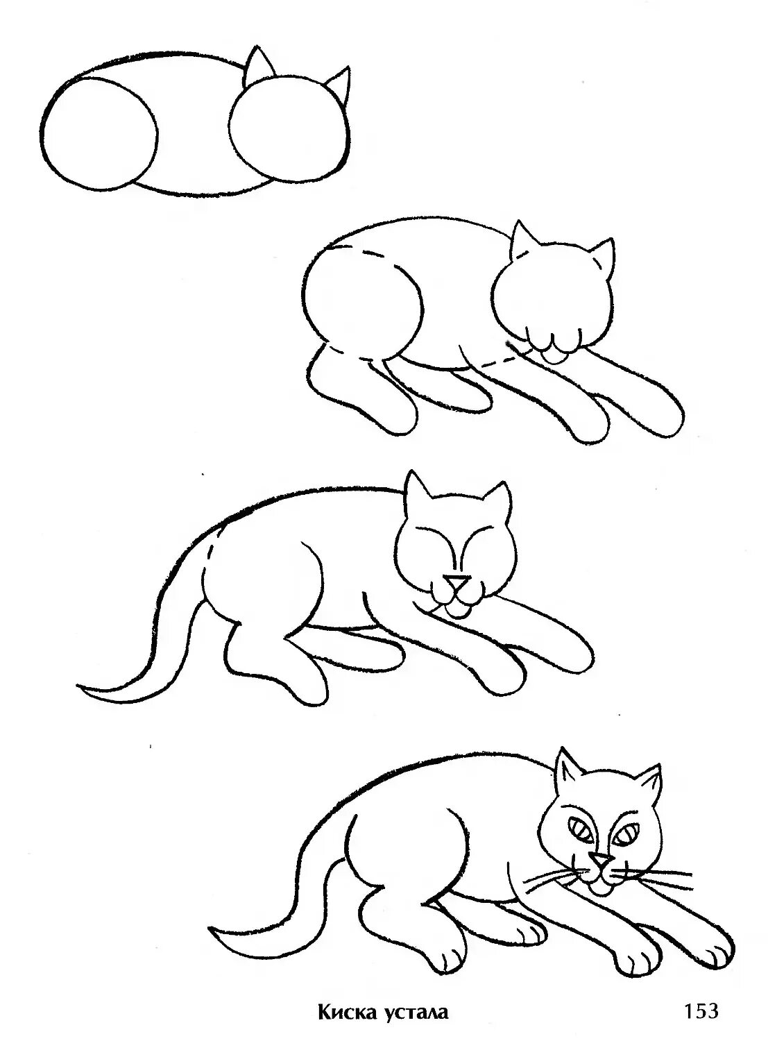 Схема рисования кошки для дошкольников. Поэтапное рисование кошки. Кошка для рисования для детей. Поэтапное рисование кошки карандашом. Нарисовать кошку поэтапно для детей