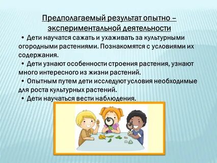 Опытно экспериментальная работа