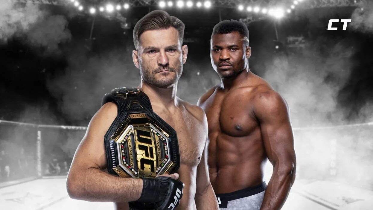 Стипе Миочич 2024. Miocic vs Ngannou 2 poster.